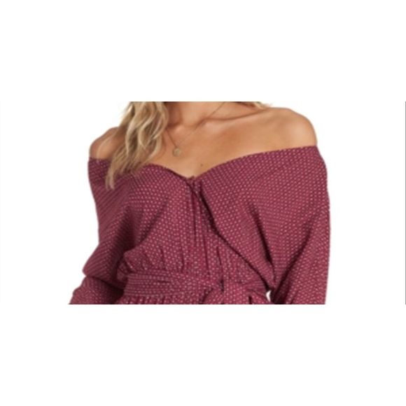 Billabong Women's Forever and More Romper Red Size Medium - Picture 2 of 3